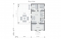 Одноэтажный дом с просторной террасой и двумя спальнями Rg6196 План2