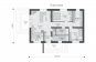 Одноэтажный дом с террасой и двумя спальнями Rg6303 План2